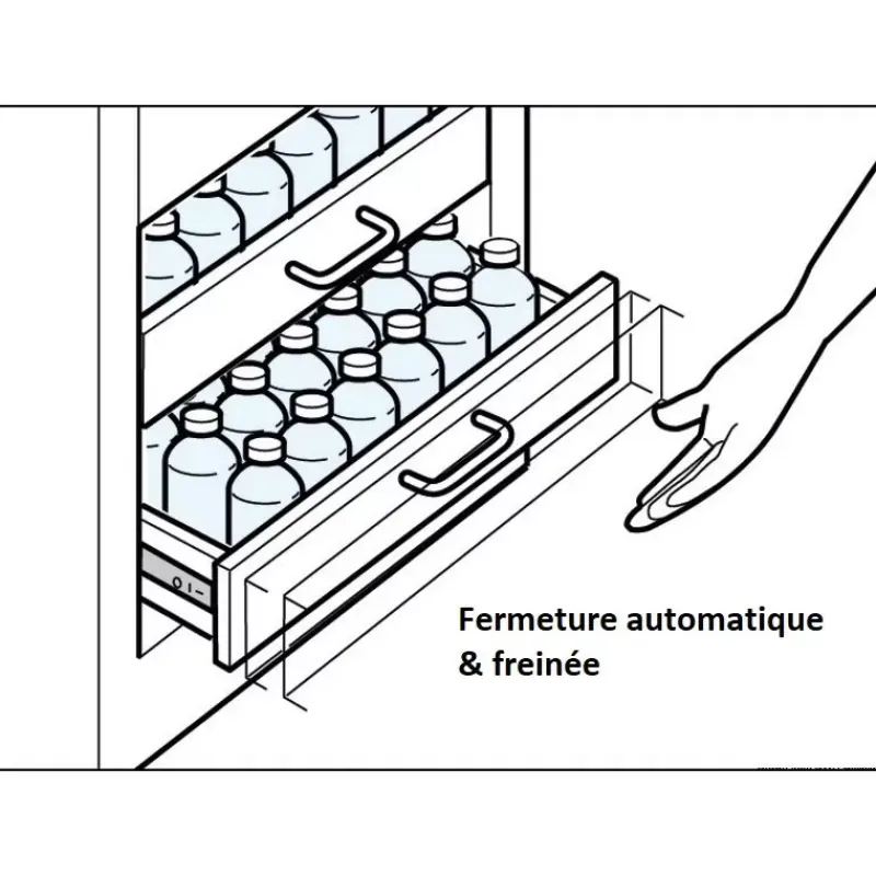 Coulisse inox fermeture freinée*Osculati Best