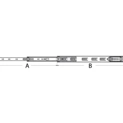 Coulisse inox fermeture freinée*Osculati Best