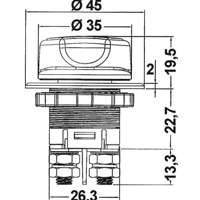 Outlet Coupe circuit compact Distribution & Protection·Coupe-Circuit|Distribution & Protection·Coupe-Batterie & Commutateur