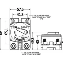 Discount Coupe-circuit étanche extérieur Distribution & Protection·Fusible, Relais Et Disjoncteur Dc|Guindeau·Disjoncteur