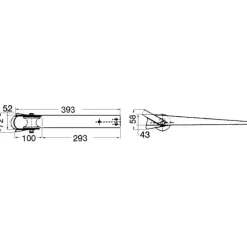 Discount Davier inox long Mouillage, Ancre, Chaîne & Bouée·Davier & Écubier