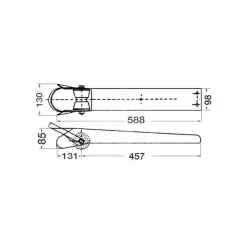 Discount Davier inox long Mouillage, Ancre, Chaîne & Bouée·Davier & Écubier