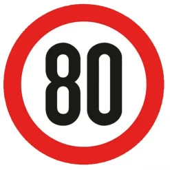 Clearance Disque vitesse autocollant homologué 80 km/h Attelage & Matériel Remorque·Signalisation, Feux De Remorque & Caravane
