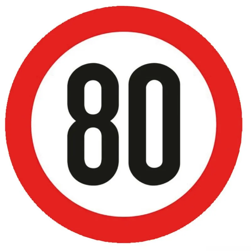 Clearance Disque vitesse autocollant homologué 80 km/h Attelage & Matériel Remorque·Signalisation, Feux De Remorque & Caravane