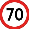Disque vitesse autocollant homologué 70 km/h*Osculati Online