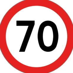 Disque vitesse autocollant homologué 70 km/h*Osculati Online