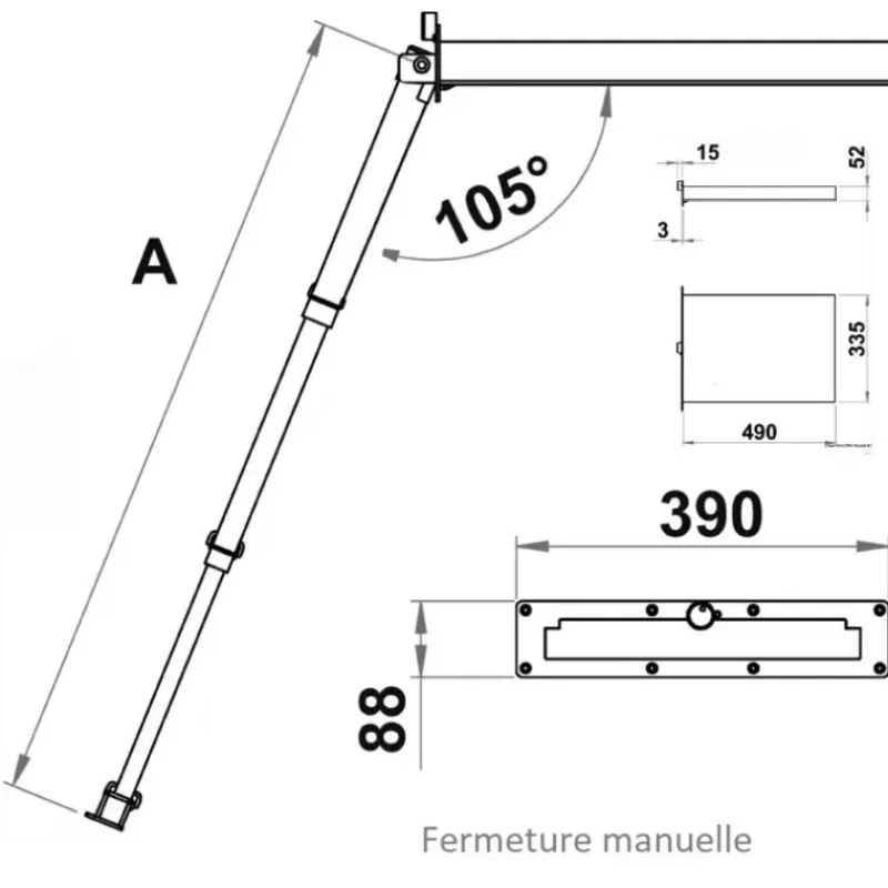 Echelle escamotable inox*Osculati Discount