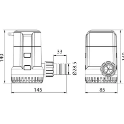 Europump G2000 auto | 128 L/min Pompe De Cale Et Moyen D'Asséchement·Pompe De Cale Électrique