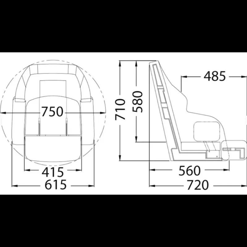 Online Fauteuil assis / debout vinyl HQ Poste De Pilotage·Siège & Fauteuil Pilote