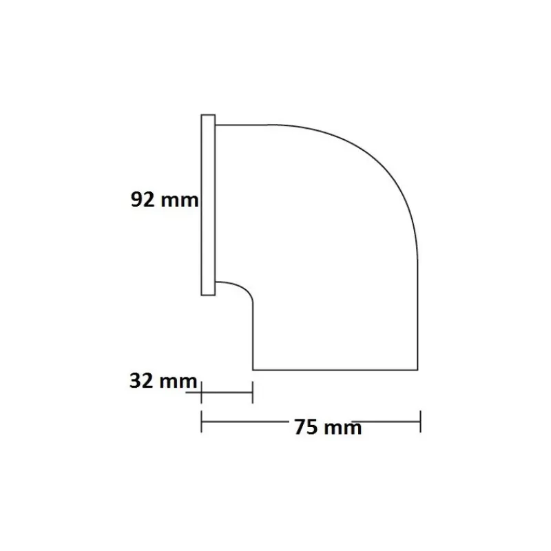 Outlet Grille + manchon coudé Equipement Moteur In-Bord·Ventilation