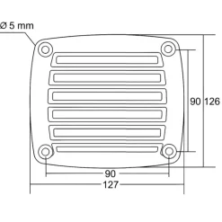 Sale Grille d'aération 17 cm² |126 x 127 Grille & Aération·Grille D'Aération|Hublot & Aération·Grille D'Aération