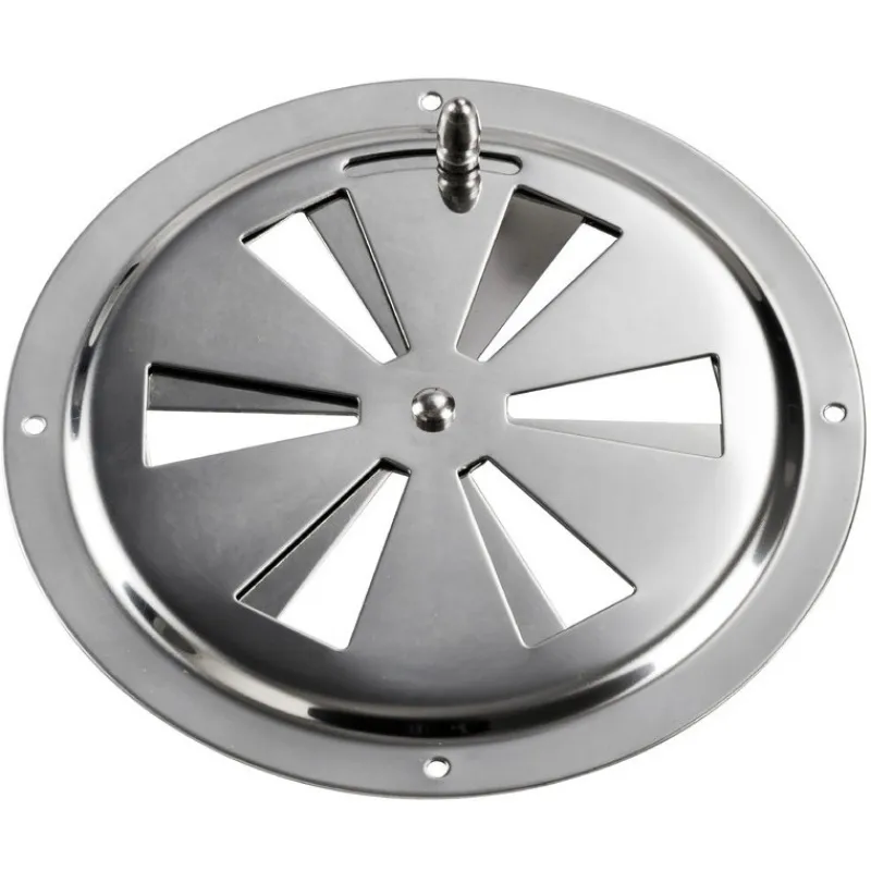 Outlet Grille Inox à fermeture ø 102 ou 127 mm | avec ou sans moustiquaire Grille & Aération·Grille D'Aération|Hublot & Aération·Grille D'Aération