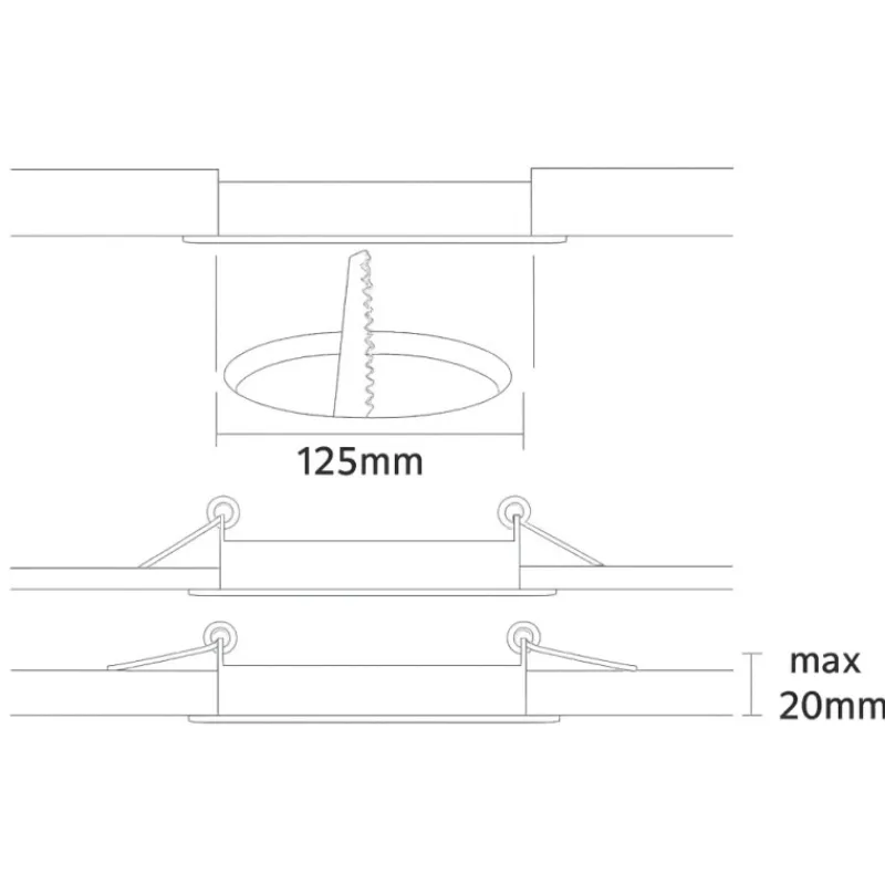 Grille PVC ronde distribution 88 cm² | ø 125 mm*Osculati Best