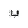 Joint de vitre coulissante 15 mm - la bobine*Osculati Online