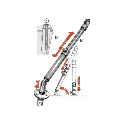 Best Kit 2 Bossoirs télescopiques Equipement De Pont·Mât De Charge & Bossoir
