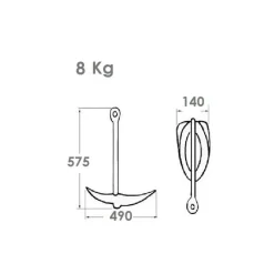 Sale Kit mouillage 8 Kg Mouillage, Ancre, Chaîne & Bouée·Mouillage Complet