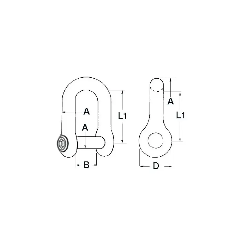 New Manille 6 pans creux droite Manille & Petit Accastillage·Manille