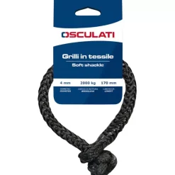 New Manille textile haute résistance grise Manille & Petit Accastillage·Manille