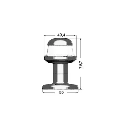 Discount Orions inox feu 360 sur hampe Eclairage & Lampe·Feux De Navigation