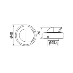 Passe fil inox 90°*Osculati Clearance