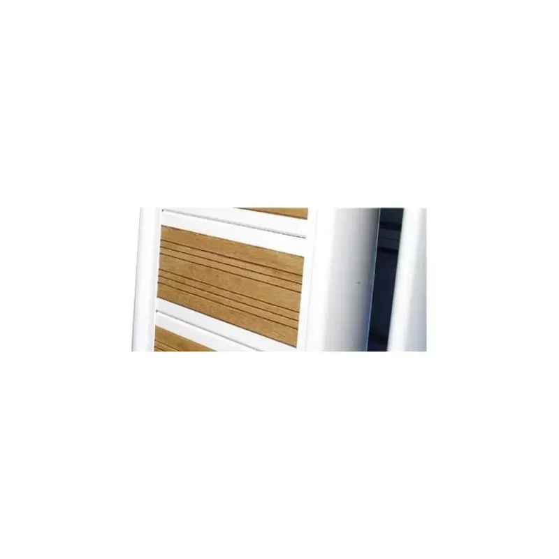Outlet Passerelle pliante Aluminium vernis blanc et Iroko Equipement De Pont·Passerelle & Rampe