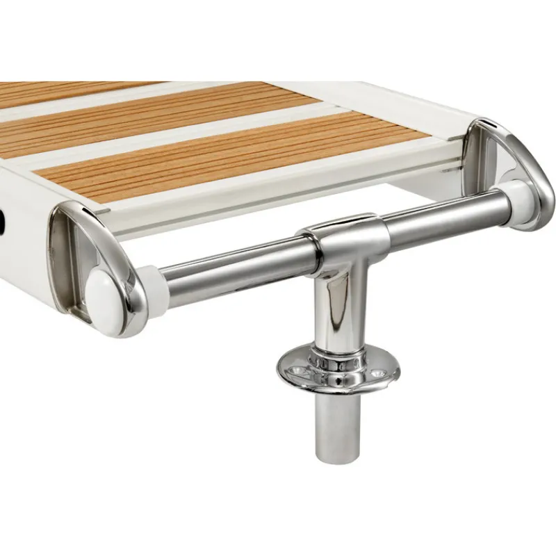 Outlet Passerelle pliante Aluminium vernis blanc et Iroko Equipement De Pont·Passerelle & Rampe