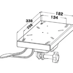 Clearance Pied + platine télescopique anodisé Poste De Pilotage·Siège & Fauteuil Pilote