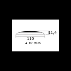 Plafonnier LED en inox sans encastrement*Osculati Hot