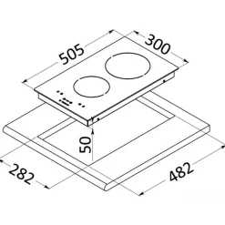 Clearance Plan de cuisson vitrocéramique 2 feux Appareil De Cuisson Intérieur·Plaque De Cuisson Induction|Cuisson Intérieure, Réchaud Et Réchaud-Four·Plan De Cuisson Induction