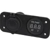 New Prise 12V + Voltmètre Electricité & Éclairage·Rallonge & Prise Allume-Cigare 12 V|Distribution & Protection·Prise Et Fiche Dc (Allume Cigare, 12V, Usb...)