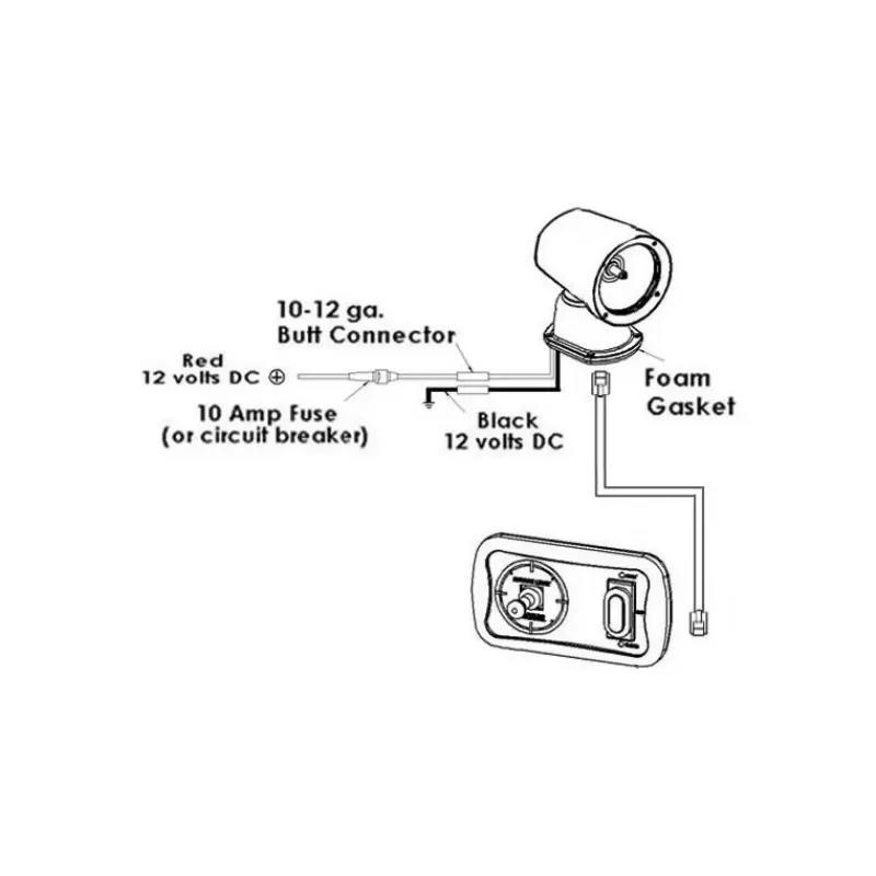 Clearance Projecteur Artemis électrocommandé Eclairage & Lampe·Projecteur De Route