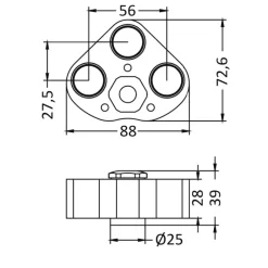 Projecteur sous-marin LED 12/24 V | RGBW*Osculati