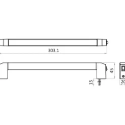 Réglette LED orientable*Osculati