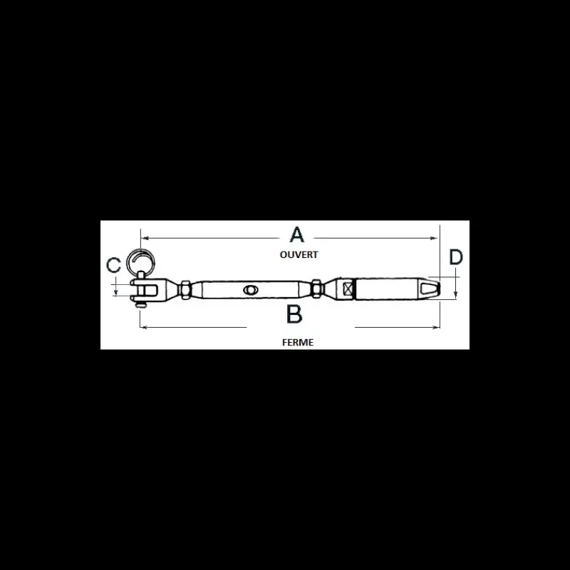 Clearance Ridoir montage rapide Accastillage De Pont·Filière Et Accessoire Filière