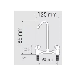 Robinet eau chaude / eau froide*Osculati New