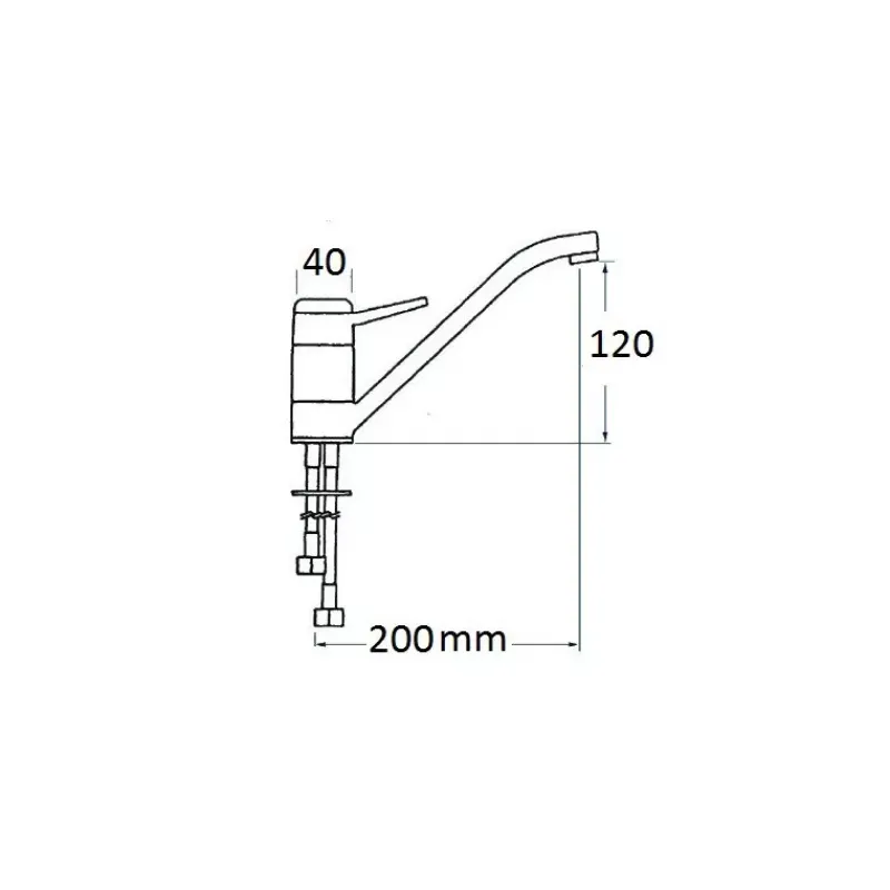 New Robinet mitigeur bec long | chromé Robinetterie·Mitigeur|Robinetterie·Mitigeurs