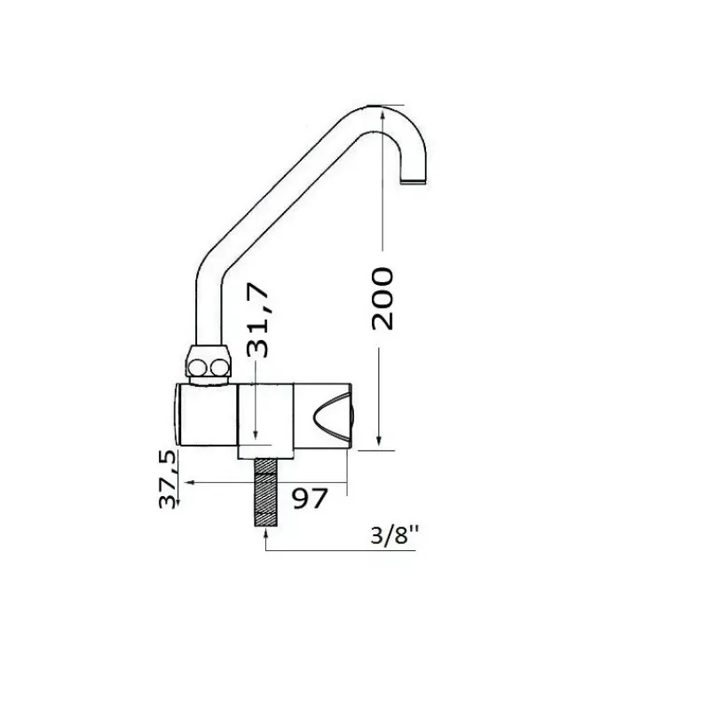 Outlet Robinet rabattable Italia Robinetterie·Robinet & Bec