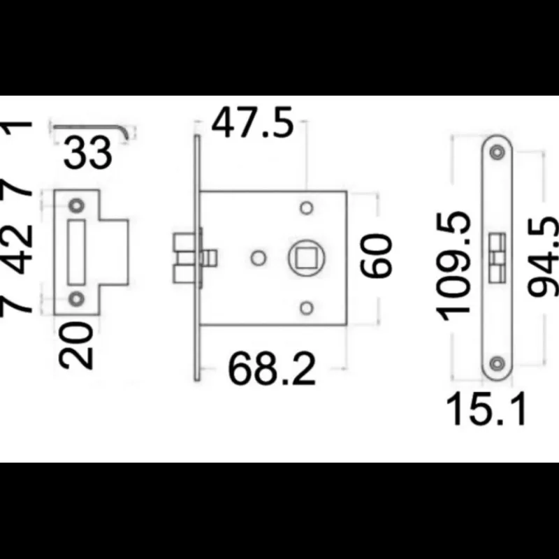 Online Serrure anti vibration Ameublement & Quincaillerie Intérieure·Poignée Et Serrure De Porte|Quincaillerie Marine·Serrure, Fermeture & Poignée