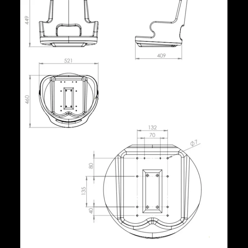 Online Siège pilote compact avec accoudoir Poste De Pilotage·Siège & Fauteuil Pilote