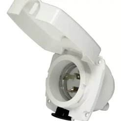 Hot Socle pour prise de quai | 16 A | chromé Distribution & Protection·Prise De Quai