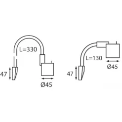 Spot flexible LED tête de lit*Osculati Discount