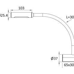 Spot LED articulé de lecture*Osculati
