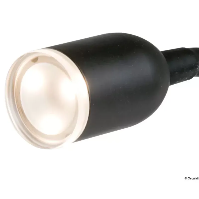 Spot LED Articulé + USB-C noir*Osculati