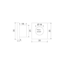Discount Spot LED de courtoisie carré à encastrer IP65 Eclairage & Lampe·Éclairage De Courtoisie|Eclairage & Lampe·Éclairage De Courtoisie