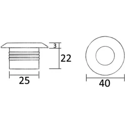 Sale Spot LED de courtoisie en inox poli miroir 1W Eclairage & Lampe·Éclairage De Courtoisie|Eclairage & Lampe·Éclairage De Courtoisie