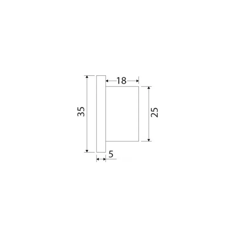 Spot LED de courtoisie carré à encastrer IP67*Osculati New