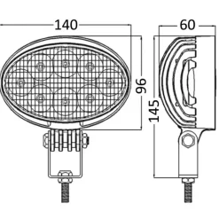 Spot led HD 24W base inox*Osculati Clearance
