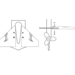 Stabilisateur hydrofoil moteur HB | jusqu'à 50cv*Osculati Best