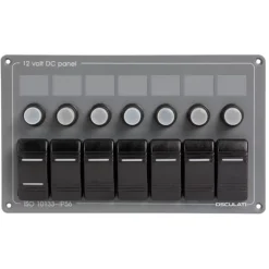 Tableau électrique alu 7 interrupteurs*Osculati Outlet