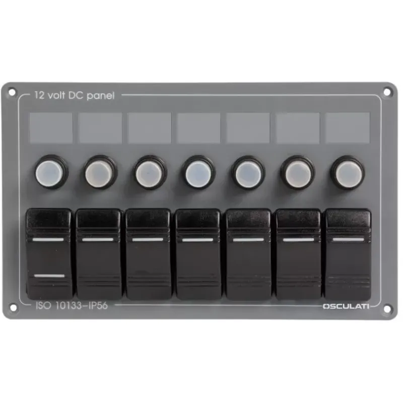 Tableau électrique alu 7 interrupteurs*Osculati Outlet